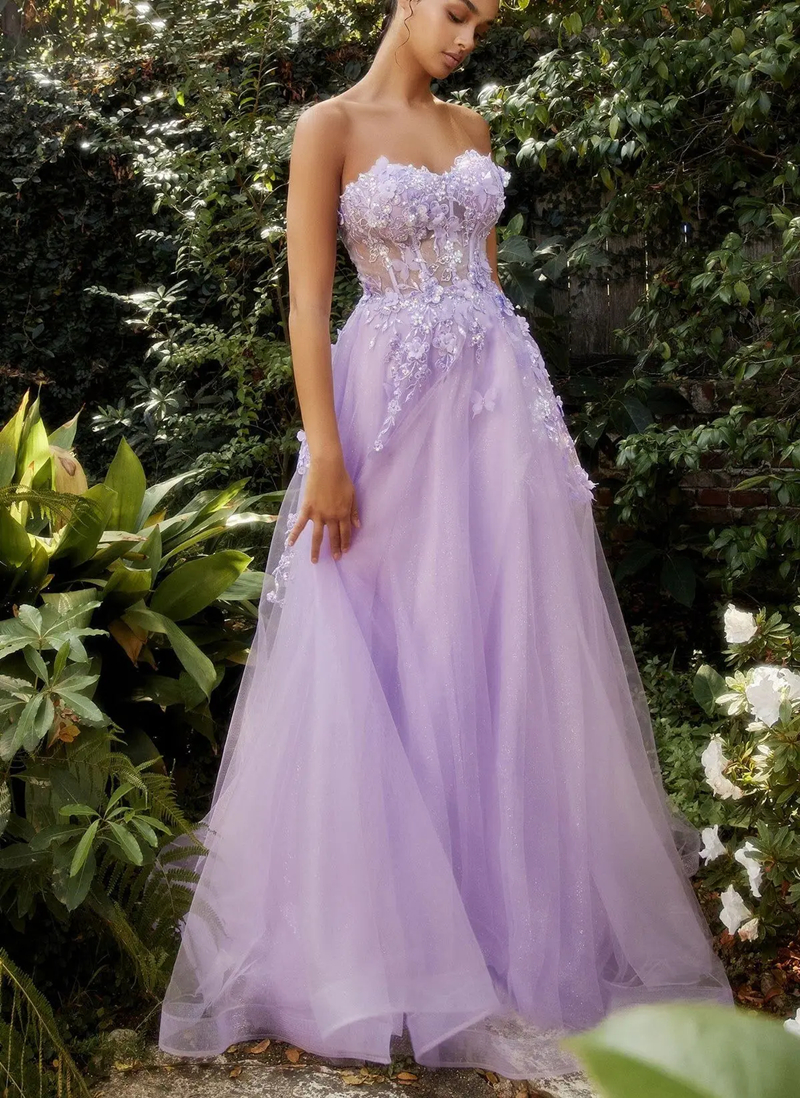 3D Floral Appliques Light Pink Long Prom Dresses A Line Off The Shoulder Tulle Special Occasion Gowns Detachable Short Sleeves Corset Open Back Sexy E