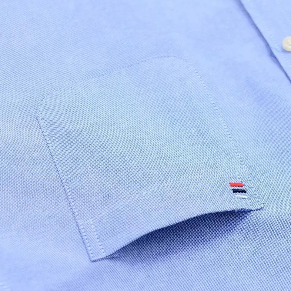 Men's 100 Cotton Shirt Long Sleeve Plaid Oxford Casual Solid Color Print Regular Fit Formal Dress Oversized 7XL 6XL 5XL 240115