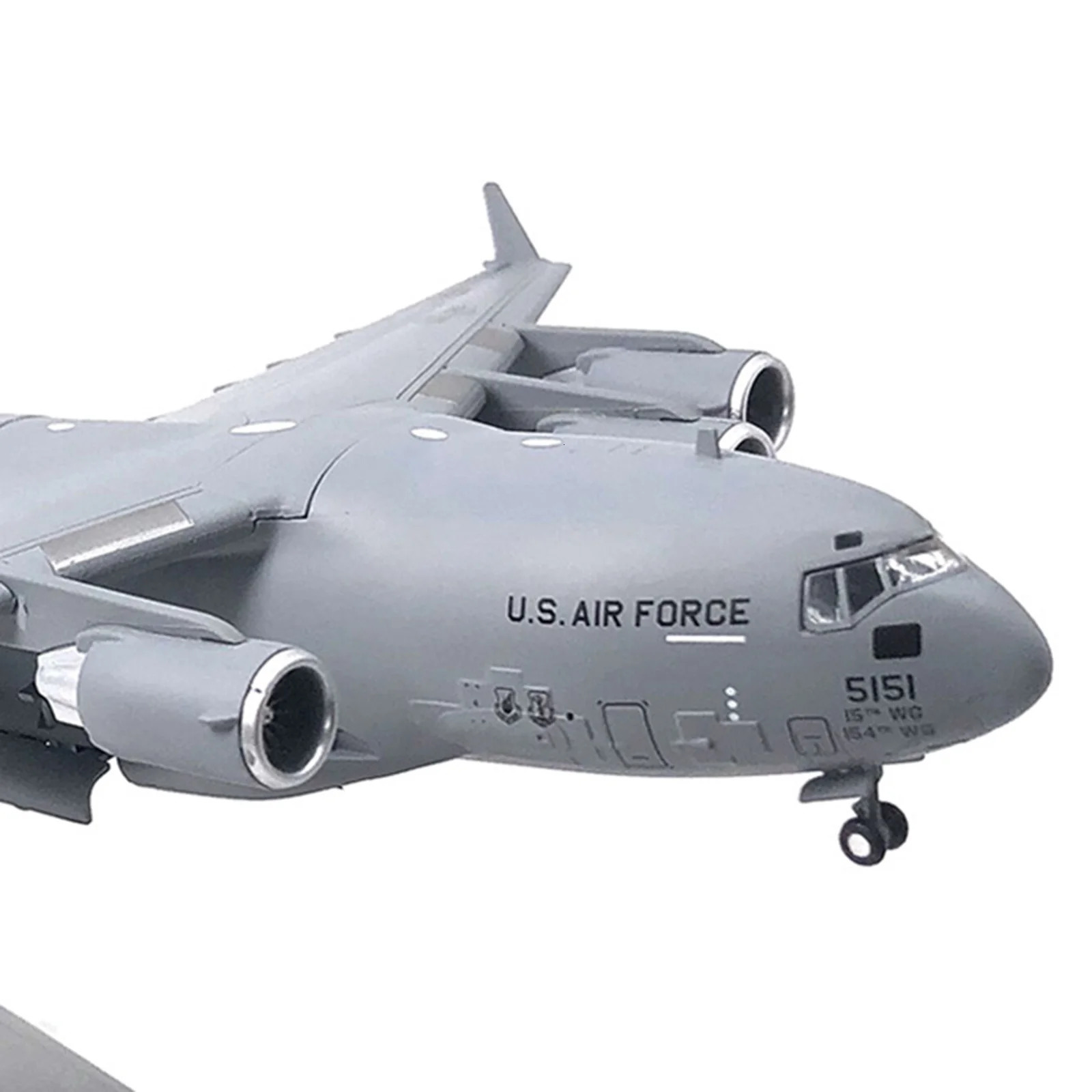 Diecast Alloy Aircraft 1 200 Aviation C-17 Transport Aircraft Model Plane Die Cast Model Kids Toy With Display Stand Light Mode 240115