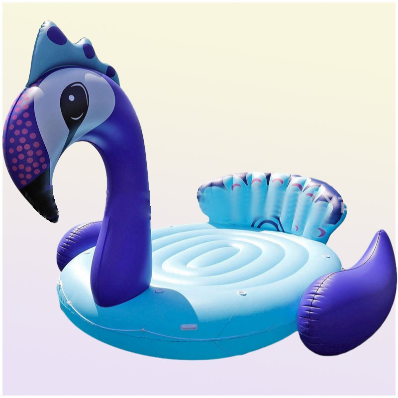 New 68 person Huge Flamingo Pool Float Giant Inflatable Unicorn Swimming Pool For Pool Party Floating Boat