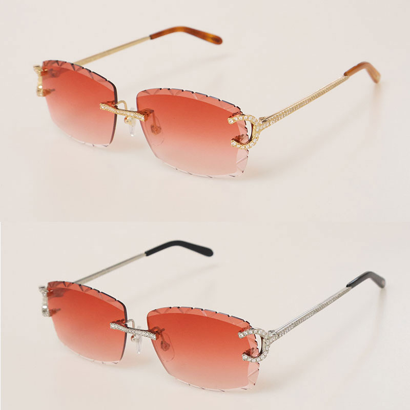 Moissanite Rimless Unisex Photochromic Sunglasses
