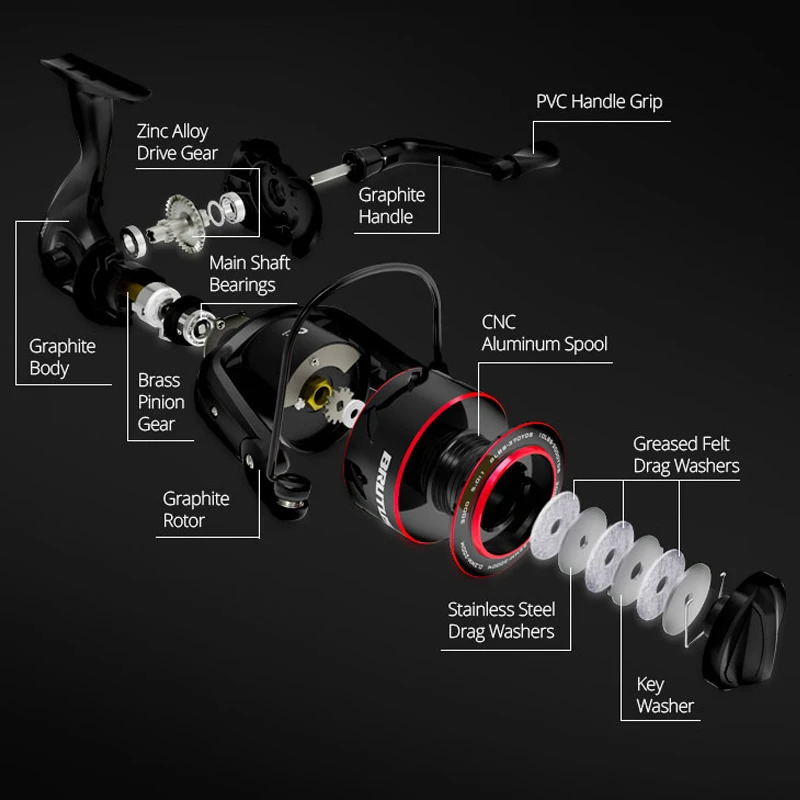 KastKing Brutus Super Light Spinning Fishing Reel 8KG Max Drag 5.2 1 Gear Ratio Freshwater Carp Fishing Coil 240116