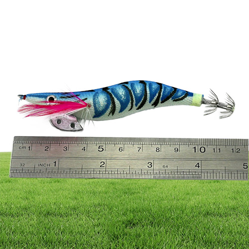 20pcs 12cm 145g Squid Lure Fishing Jigging Octopus Squid Hook 30 Jigs Cuttlefish Wood shrimp Fishing Hooks Fishing Lures