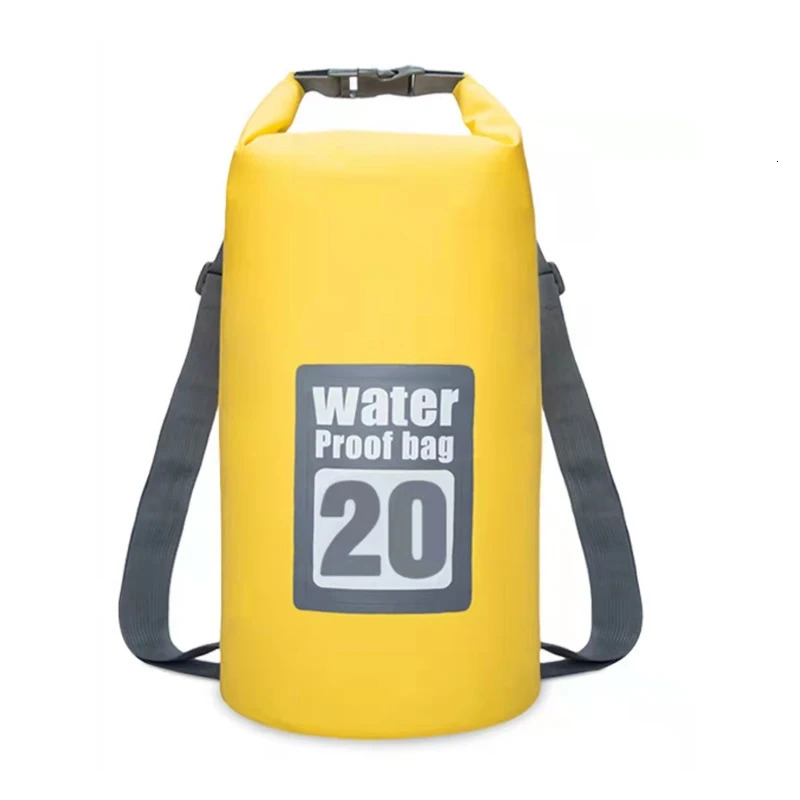 5L/10L/15L/20L Outdoor Sport PVC Waterproof Storage Dry Bag For Canoe Kayak Rafting Swimming Travel Kit Sack Backpack 240116