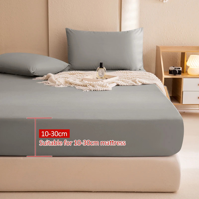 100% Waterproof Mattress Covers Protector Adjustable Nonslip Bed Fitted Sheet With Elastic Band for Queen King 90140160x200 240116