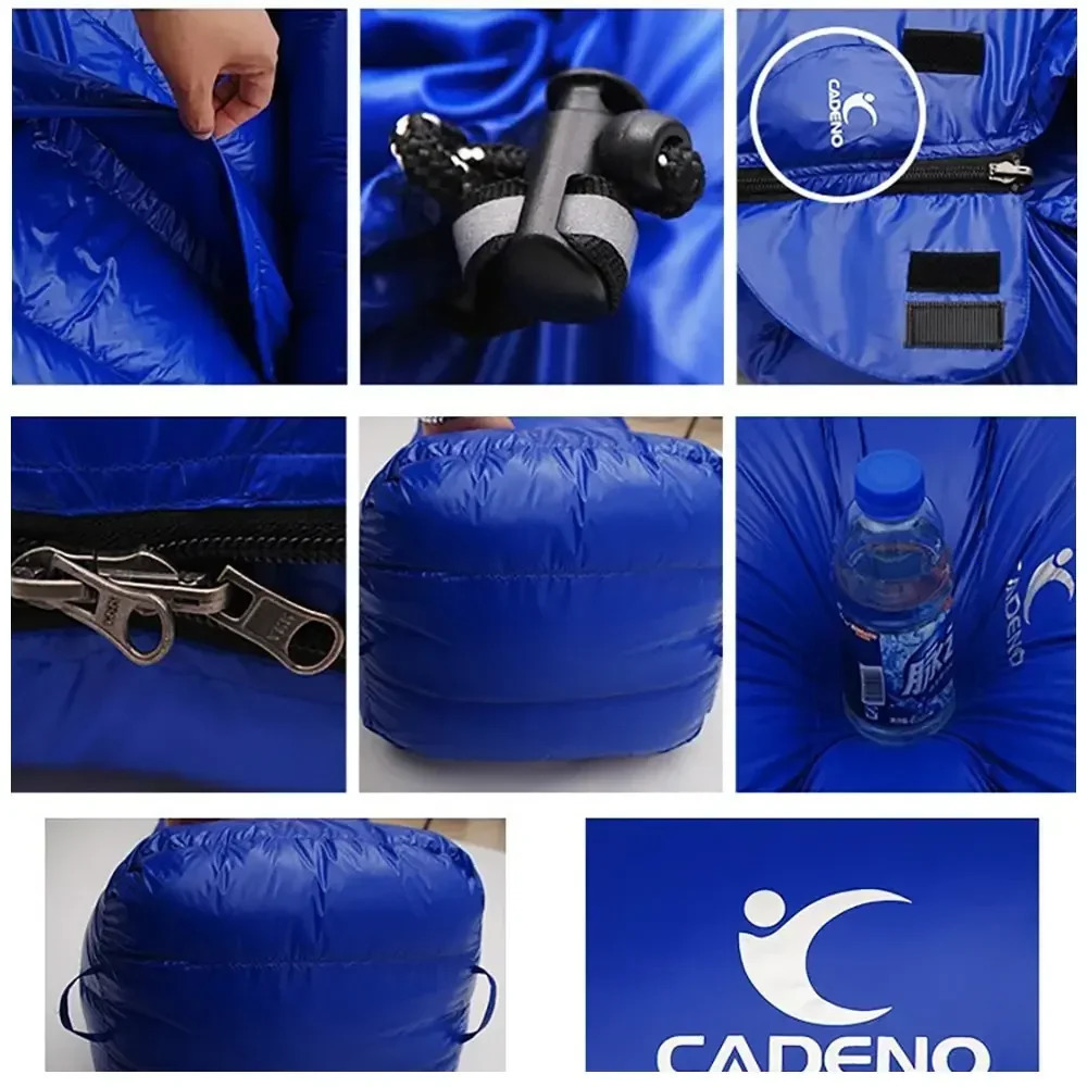Winter Autumn Adult Sleeping Bag Outdoor Camping White Duck Down Sleeping Bag Ultralight Suitable for Travel Hiking Camping 240116