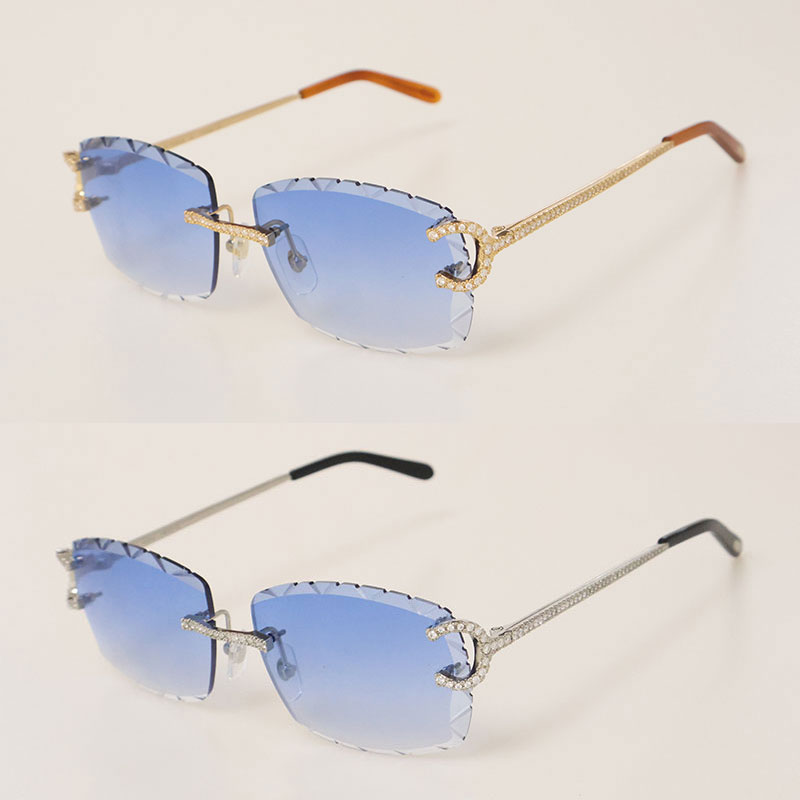 Moissanite Rimless Unisex Photochromic Sunglasses