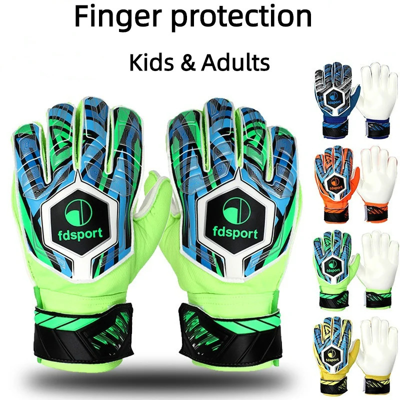 Kids Soccer Goalkeeper Gloves Latex Soccer Goalie Training Gloves Football Protective Keepers Gloves For Students 240116