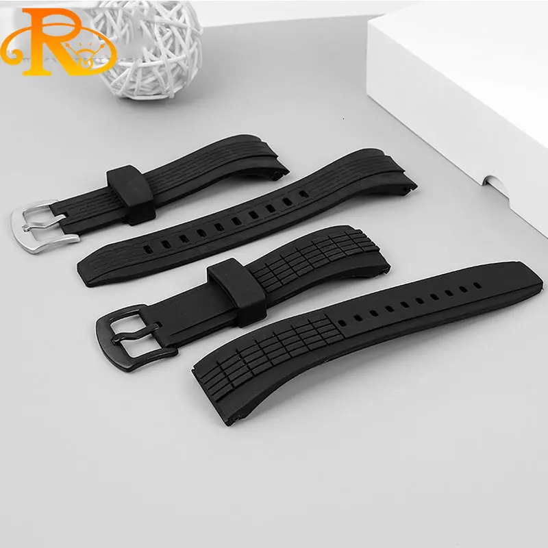 26mm Black SilICONe Strap For VELATURASRH 006 013 SPC007J1 SNAE17 mens Sports rubber watchband Watch accessories 240116