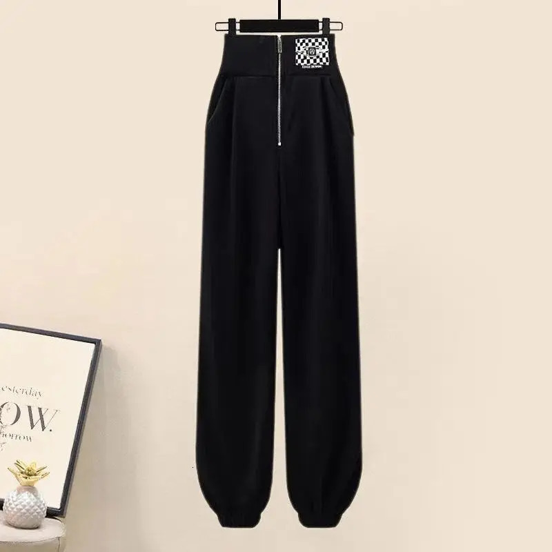 Women's 2024 Spring Casual Tracksuit Matching Set Korean Elegant Short Long Sleeve SweaterVestSport Pants Three Piece Suit 240116