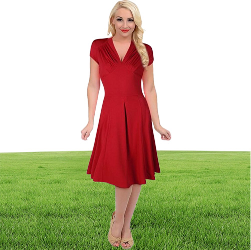 Women039s Vintage Style Vintage 1940s Shirtwaist Trumpet Evening Dress Dress Swing Skater Prom Dress
