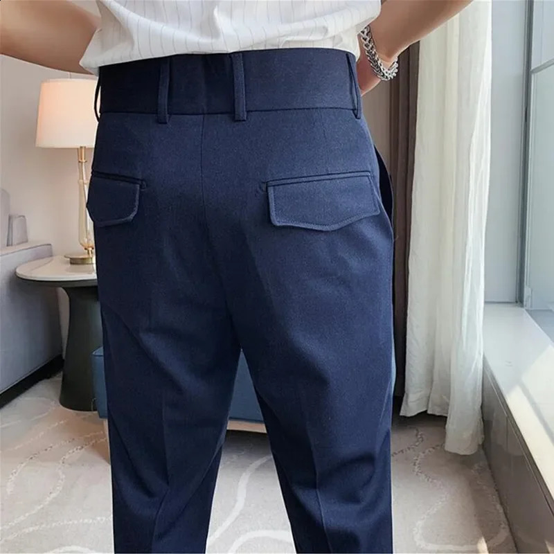 Wedding Dress Pants for Men Business Suit Pant Casual Slim Formal Pantalon Costume Trousers Plus size 2936 240117