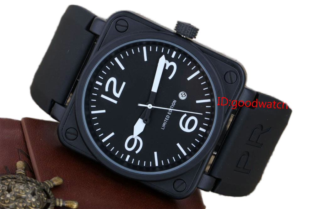Limited Edition Automatic Mechanical Men's Sports Diving Watch with Black Case - Model: BR0192