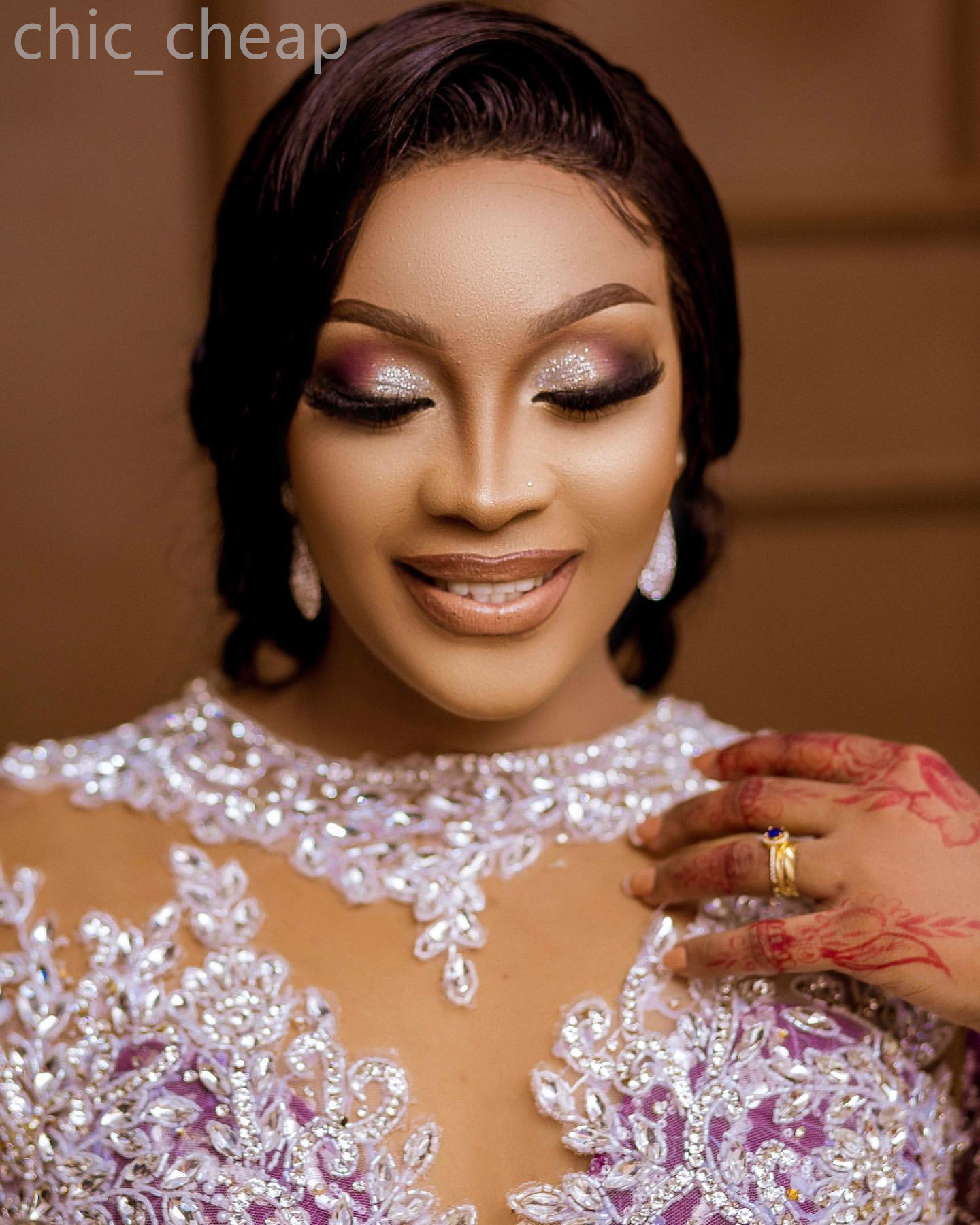 Ebi 2024 Aso Purple Mermaid Prom Dress Beaded Crystals Sequined Evening Formal Party Second Reception Birthday Engagement Gowns Dresses Robe De Soiree