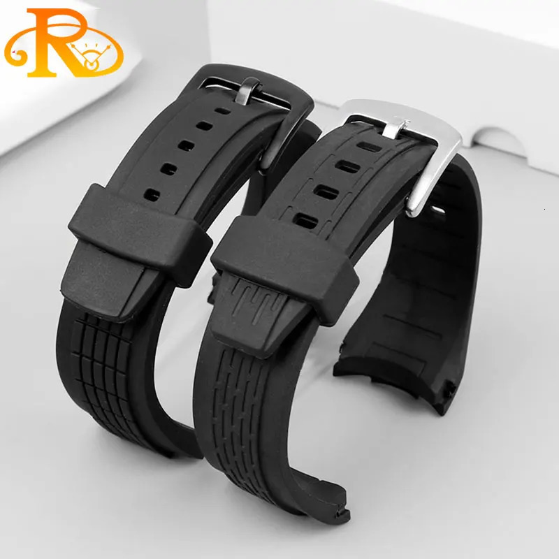 26mm Black SilICONe Strap For VELATURASRH 006 013 SPC007J1 SNAE17 mens Sports rubber watchband Watch accessories 240116