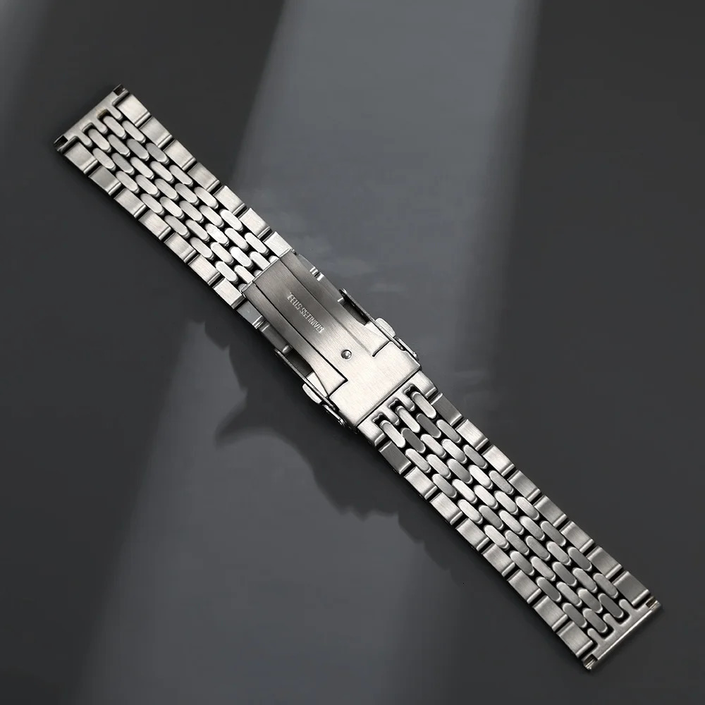Silver Stainless Steel 20MM 22MM Bead Of Rice Watch Band Bracelet Fit For SKX007 Dive 240116