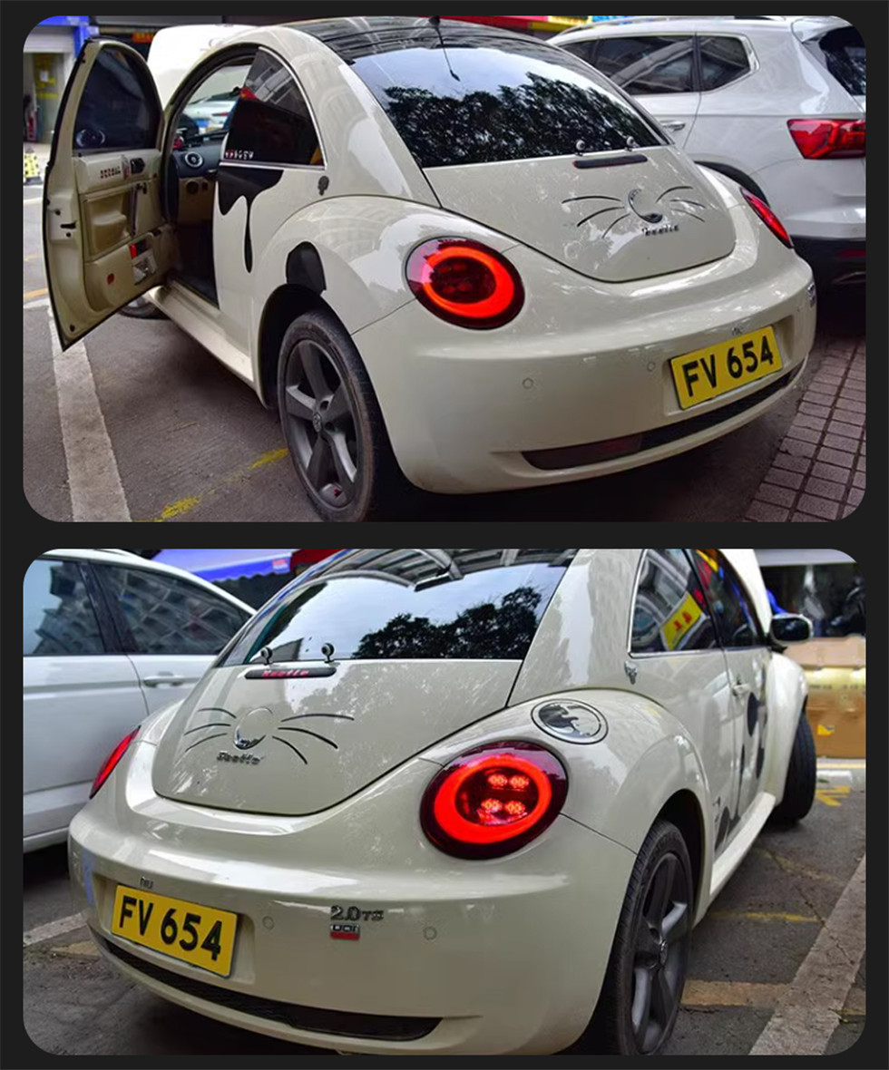 LED taillight for VW Beetle Tail Lights 2006-2012 Taillights Rear Dynamic Turn Signal Fog Lamp Auto Assembly