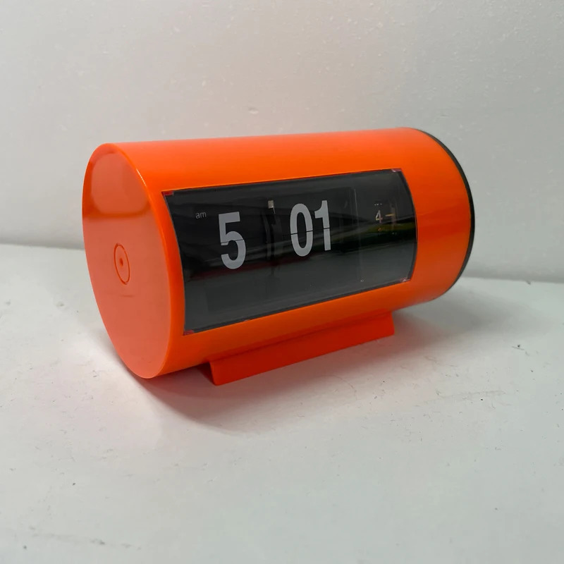 Retro Table Clock Auto Flip Clock 12 Hours AM/ PM Format Display Timepiece Desk Clock Flip Page Turning Clocks 240116