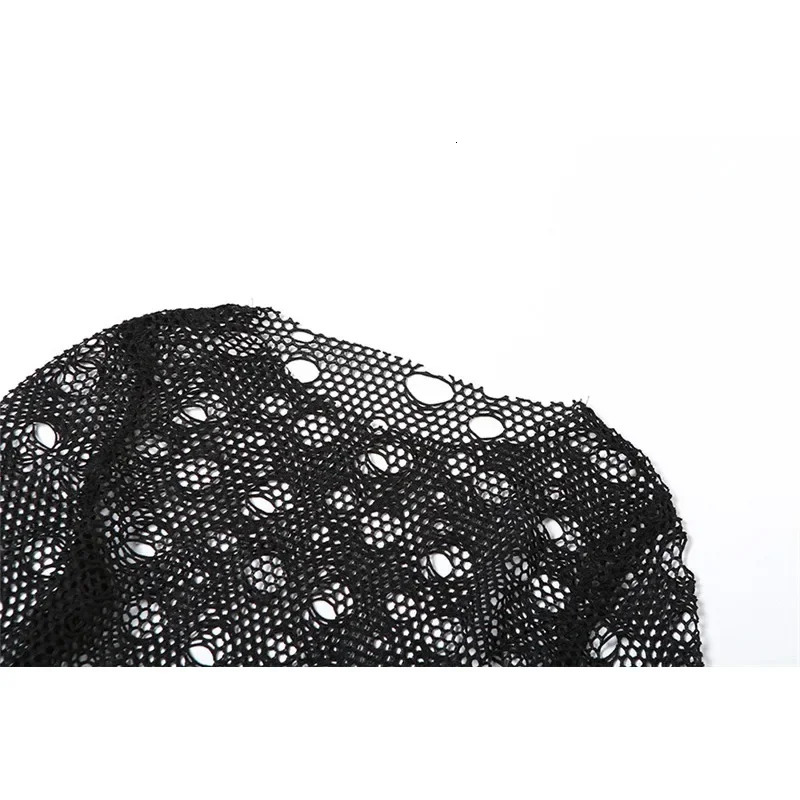 Women Sexy Club Hole Hollow Sheer Slim 2 Piece Set Full Sleeve Crop Top High Waist Pants Spicy Girl Outfits Hipster Streetwear 240117