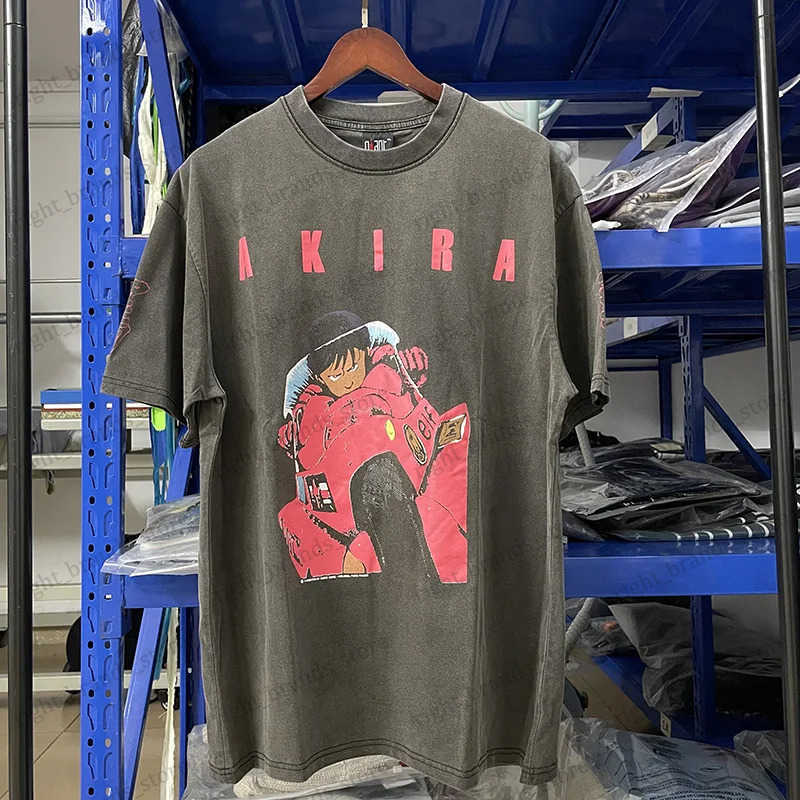 Men's T-Shirts VTG AKIRA Cyberpunk Cartoon Vintage T-Shirt Summer Cotton Loose Fashion Casual Men and Women Short Sleeve T240117