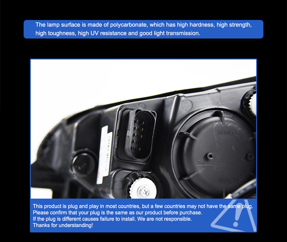 Car Head Light Auto Daytime Running Lamp for VW Sportsvan Headlight 2016-2020 Turn Signal Projector Lens