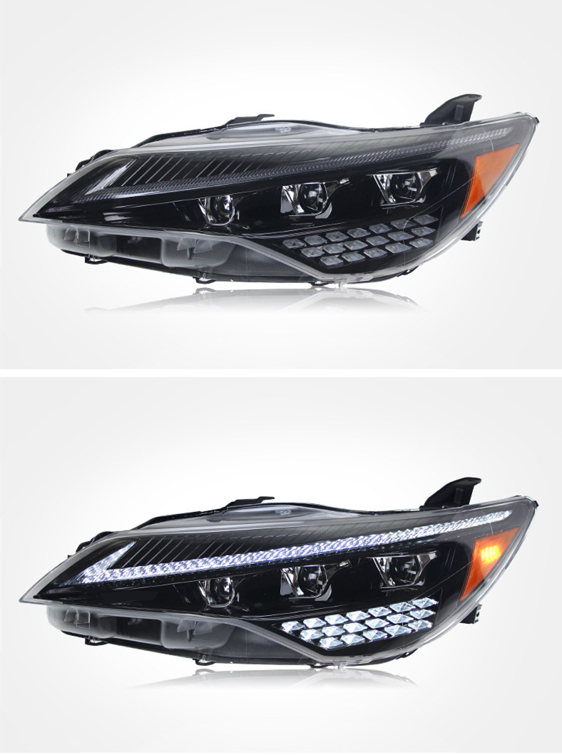 Headlight Assembly For Toyota Camry 20 15-20 17 US Version LED Sequential Turn Signal LED DRL Daytime LED Light
