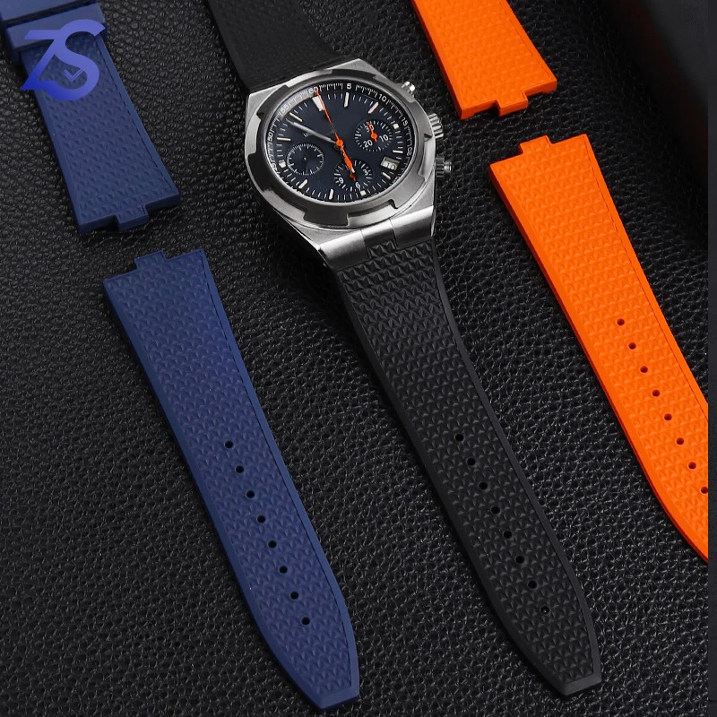 7mm Senior FKM Fluorine Rubber Watchband For 4500V 5500V 7900 Watch Strap VC Convex mouth Accessories 240116