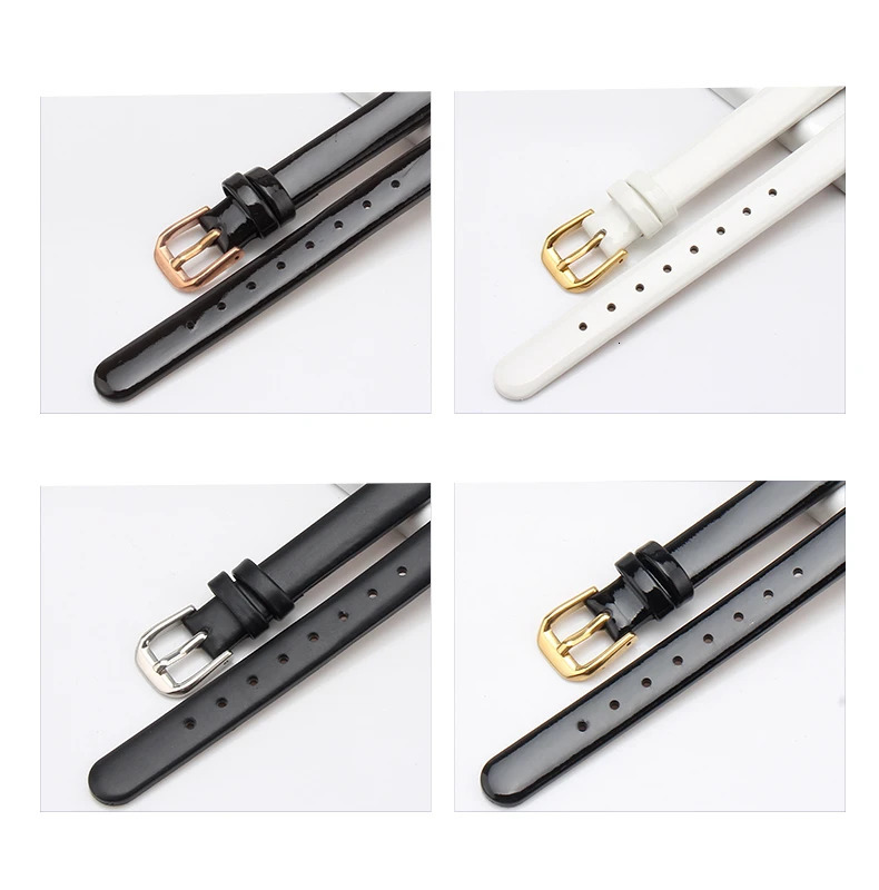 Original Replace Genuine Leather Women Watchband for CK K43231 K43232 K43236 Black White 10mm with Tool Cowhide Watch Strap 240116