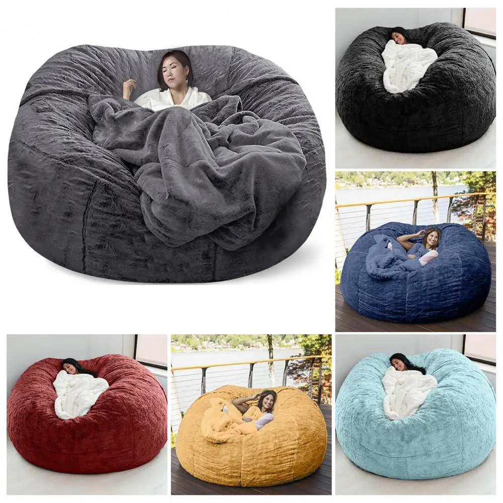 Bean Bag Chair Cushion Practical Extra Large Bean Bag Chair Cover Flexible Bean Bag Cover Household Supplies 240116