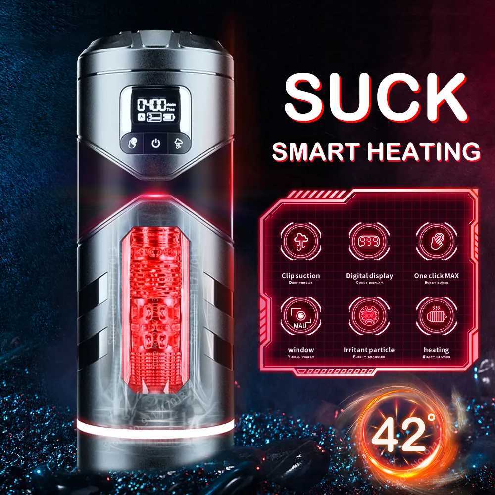 Other Health Beauty Items Automatic Heated Sucking Male Vibration Blowjob Masturbation Equipment Machine Adult Goods for Man Masturbators Cup Q240117