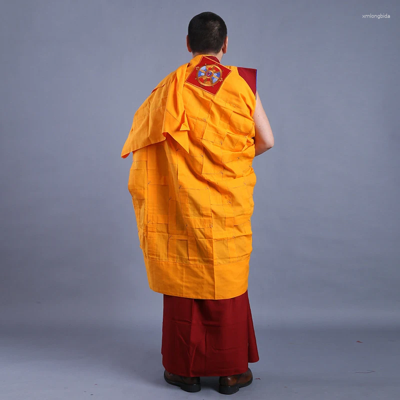 Ethnic Clothing Tibetan Buddhism Costume Lamaism Monk Clothes Tantric Inheritanc Lama Cloak Polyester Cotton 2024