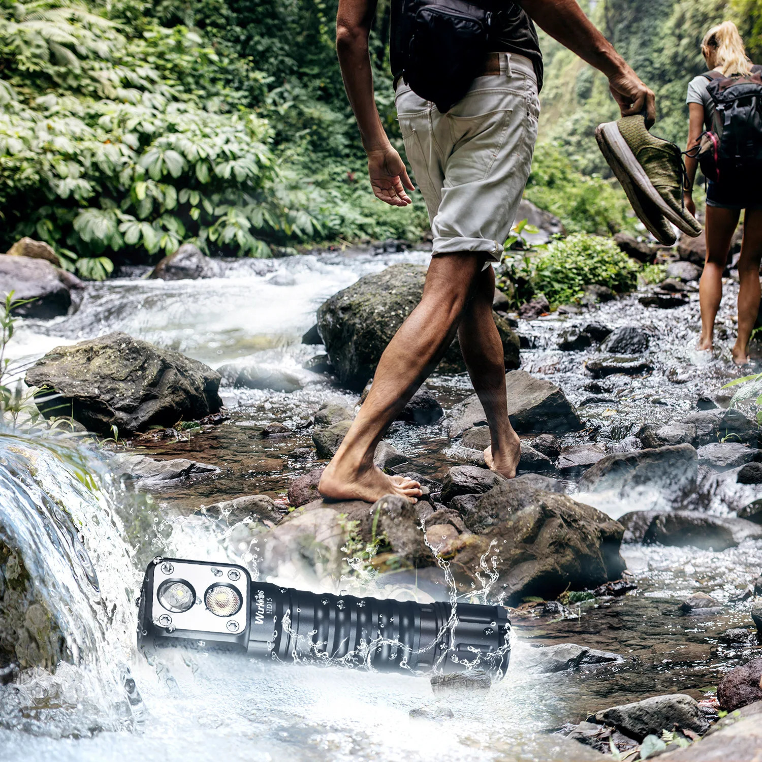 Wurkkos HD15HD15R Headlamp 18650 2A Rechargeable Headlight 2000lm Dual LED LH351DSST20 USB Reverse Charge Magnetic Tail Hiking 240117