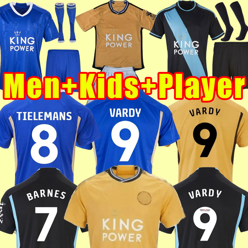 Fans Player version 23/24 VARDY City Soccer Jerseys MADDISON IHEANACHO 2023 24 CAMISETA BARNES TIELEMANS AYOZE DAKA LOOKMAN IHEANACHO football shirt men kids 3XL 4XL