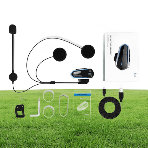Motorcycle Helmet Wireless Bluetooth Headsets Riding Hands FM Radio Stereo MP3 Easy Operation Waterproof LongStand