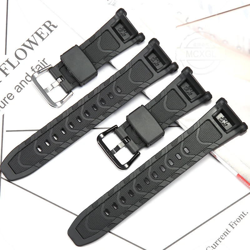 Rubber Strap Suitable For Casio Protrek PRG240 PRG40 PAG40 Pathfinder Series Mens Waterproof Band Resin Watch Accessories 240116