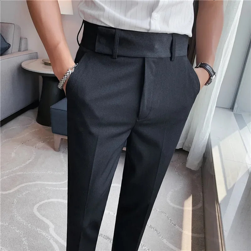 Wedding Dress Pants for Men Business Suit Pant Casual Slim Formal Pantalon Costume Trousers Plus size 2936 240117