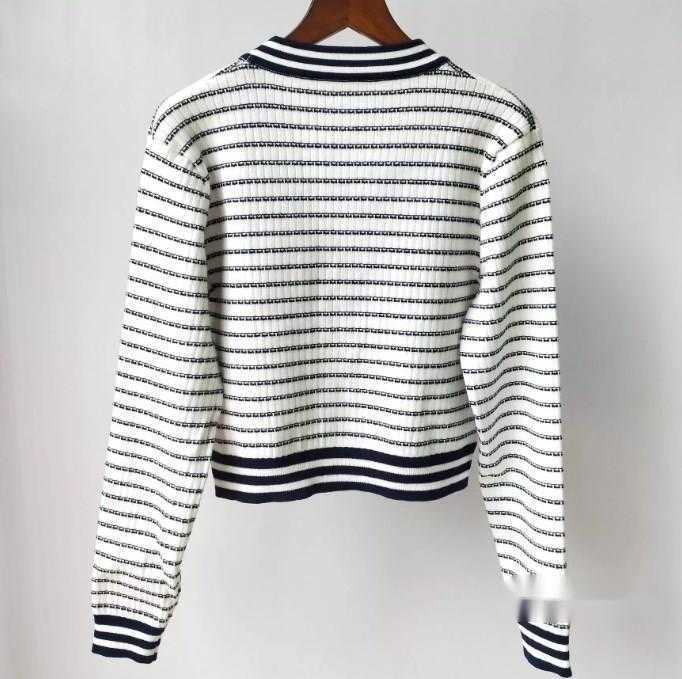 Autumn White Striped Embroidery Women's Two Pieces Sets Brand Same Style Two Piece Dress