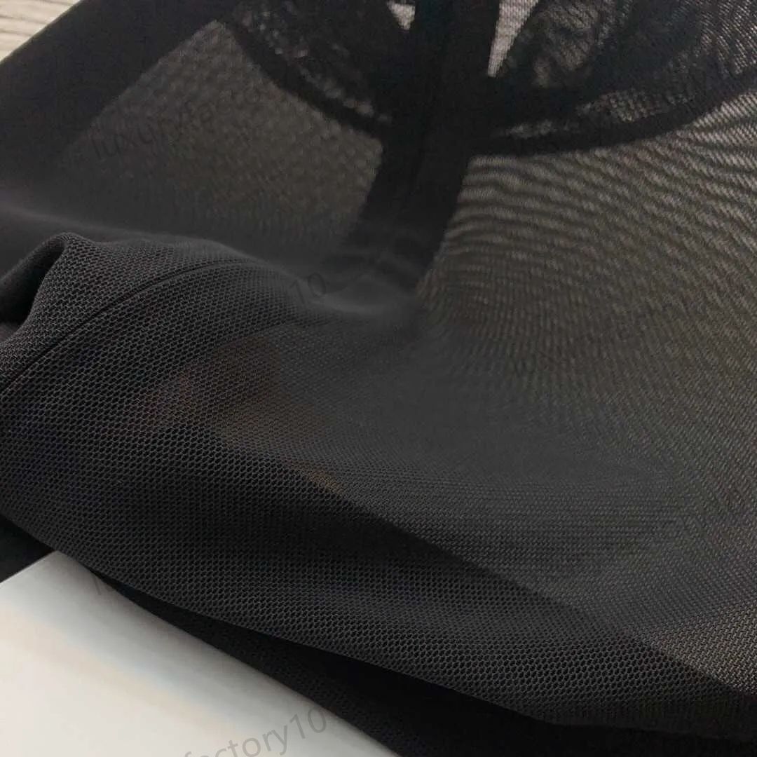 Womens T-Shirt Clothing Nylon Fabric Bra Tank Top With Corret Letters High quality Black Clothes Size SML