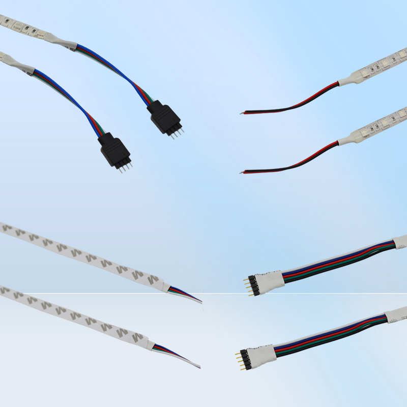LED Strip 5m 300Led 5050 SMD DC 12V Waterproof IP65 Flexible Light White RGB Party Holiday Night Book Desk Lamp