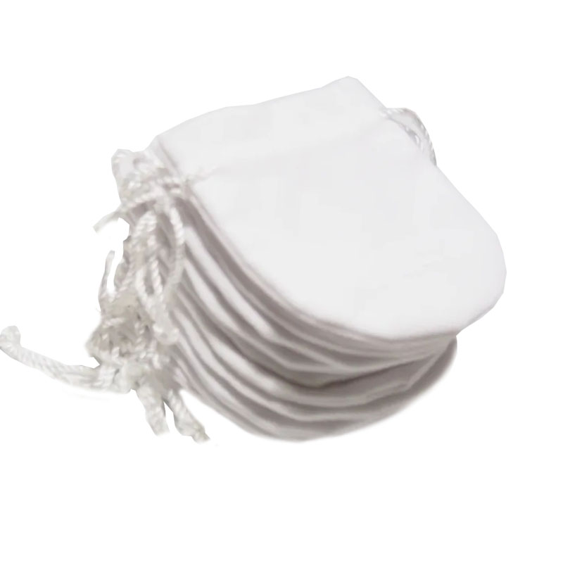 White Cloth Adjustable Jewelry Packing Bags Drawstring Bag for Charm Beads Bracelet Necklace Small Jewelry Pouches Pouches Wholesale Price