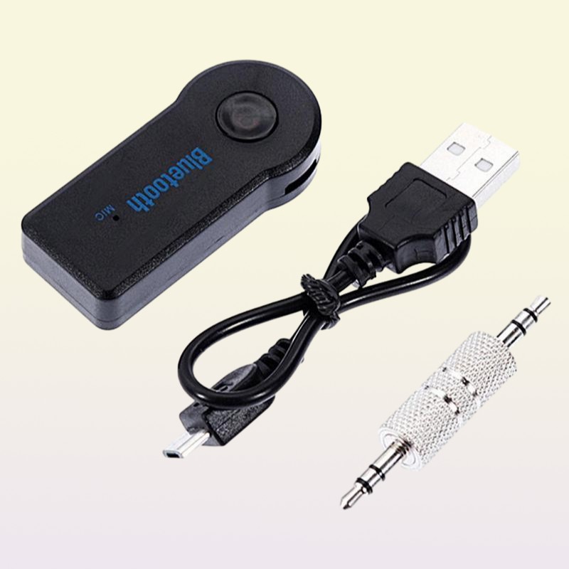 Bluetooth Car Kit Aux o Receiver Adapter Stereo Music Reciever Handsfree Wireless With Mic
