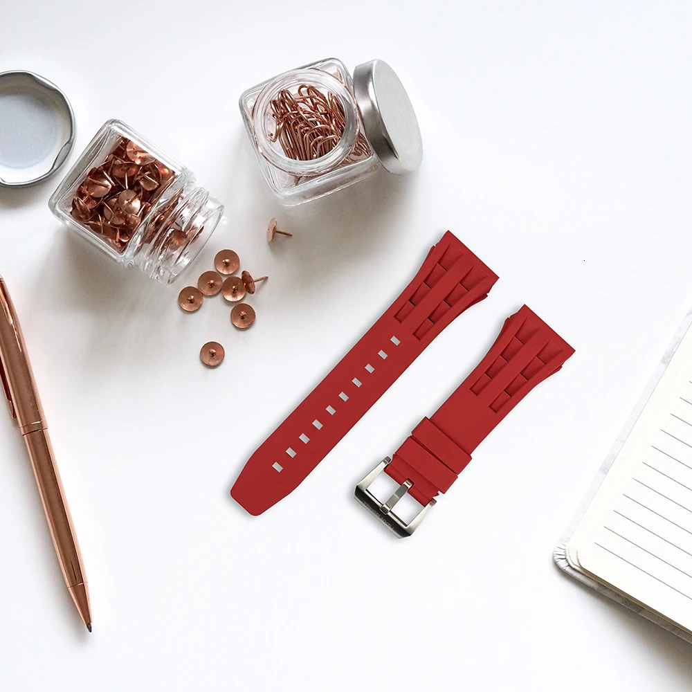 TSAR BOMBA SiliconeFKM Rubber Strap Watch Suitable for TB8204TB8206TB8207TB8208TB8209 240116