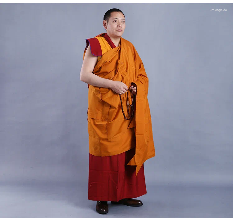 Ethnic Clothing Tibetan Buddhism Costume Lamaism Monk Clothes Tantric Inheritanc Lama Cloak Polyester Cotton 2024