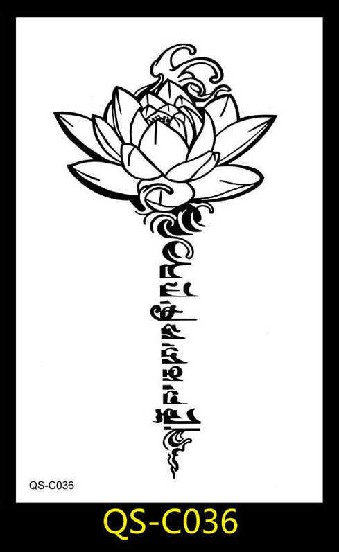 Makeup tattoo stickers Geisha with mechanical arms, flower dan carp skull, personalized arm