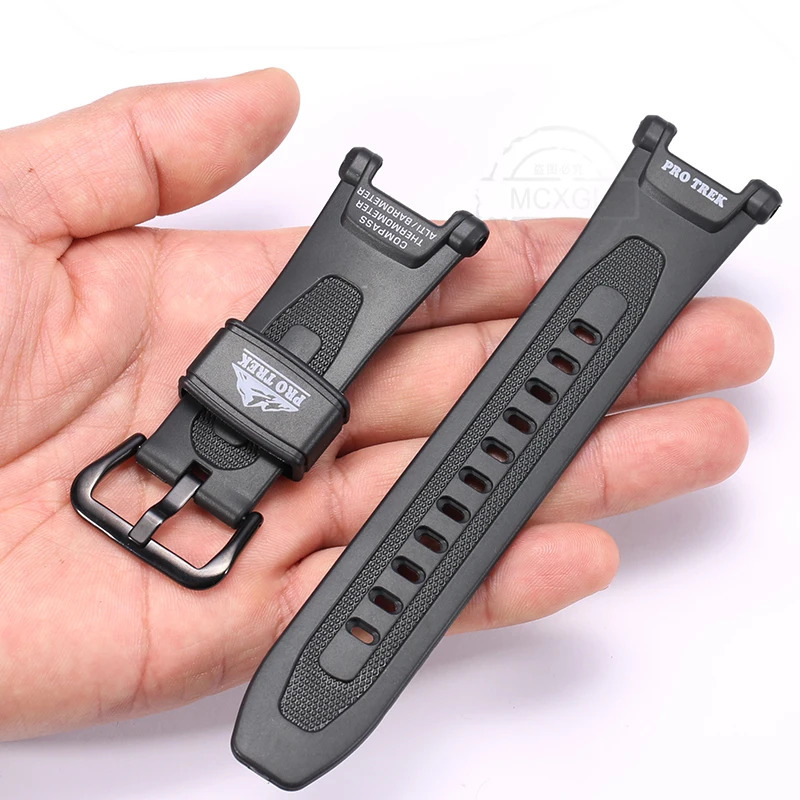 Rubber Strap Suitable For Casio Protrek PRG240 PRG40 PAG40 Pathfinder Series Mens Waterproof Band Resin Watch Accessories 240116