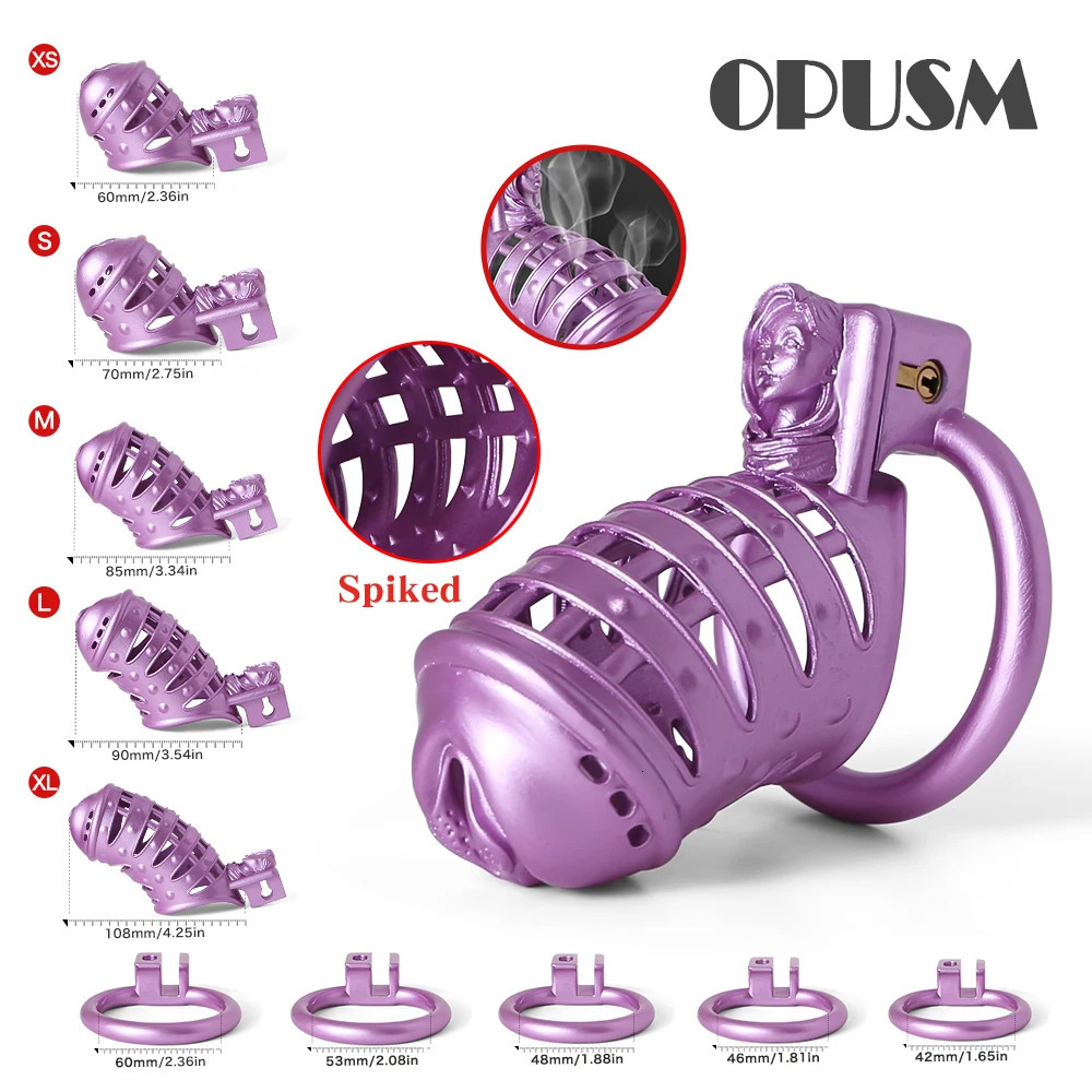 CBT Spiked 3D Printing Pussy Vaginal BDSM Male Cock Cage Penis Gay Sissy Sex Toys for Men 240117