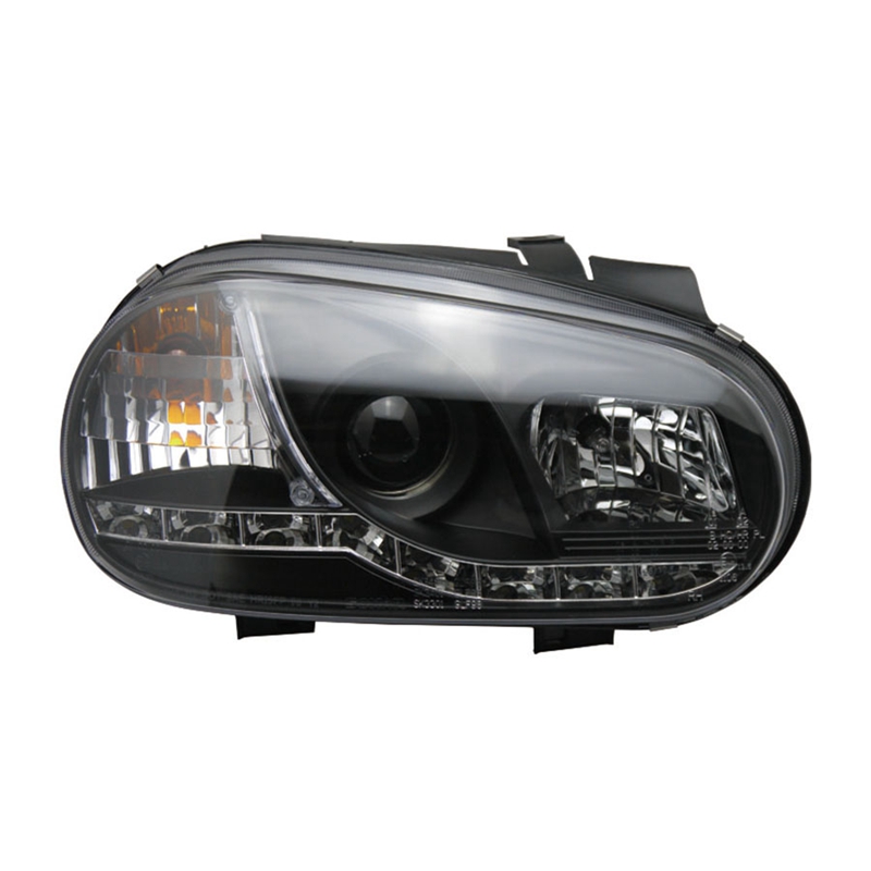 Car Turn Signal Head Lamp for VW Golf 4 LED Daytime Running Headlight 2004-2008 MK4 High Beam Light Lens