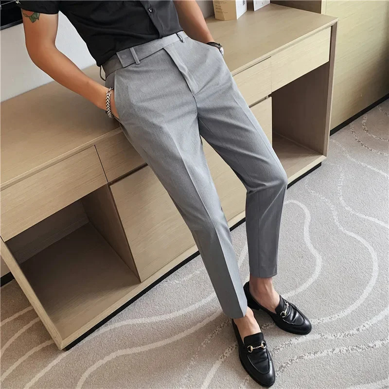 Wedding Dress Pants for Men Business Suit Pant Casual Slim Formal Pantalon Costume Trousers Plus size 2936 240117