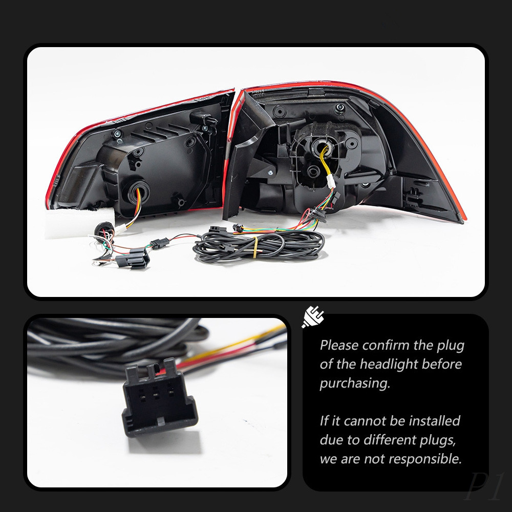 LED Running Brake Fog Tail Light for VW Touareg Taillight 2011-2018 Dynamic Turn Signal Lamp Car Accessories