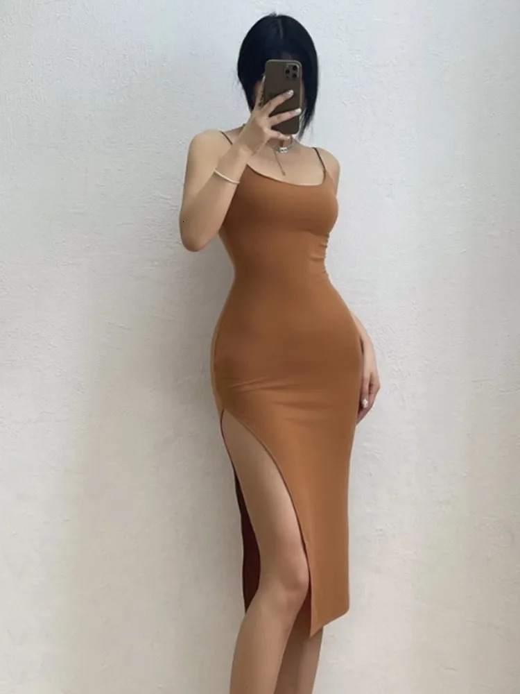 Summer Rose Beach Party Dress Y2k Long Sleeveless Spaghetti Strap Sexy Maxi Bodycon Dresses Black Women Outfits Birthday 240117